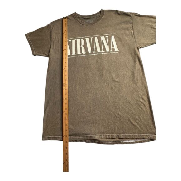 Nirvana World Tour‎ T-Shirt Men's Size Large Brown - Picture 3 of 10